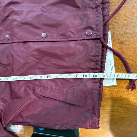 Vintage Champion Women's Burgundy Bomber Jacket size S oversized cropped - Picture 14 of 14